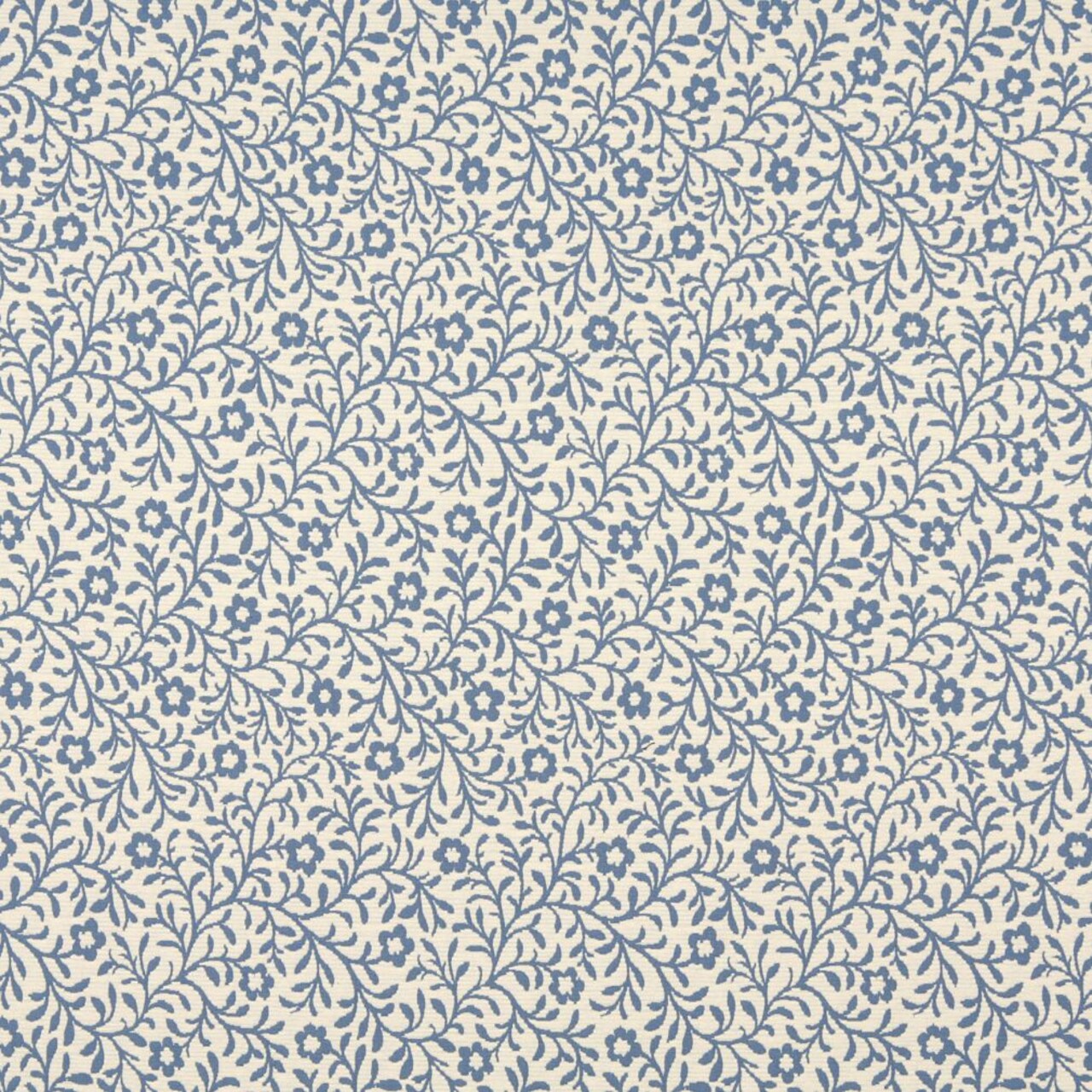 Wedgewood Trellis - Blue Floral,Leaves Upholstery Fabric 54 Inches"